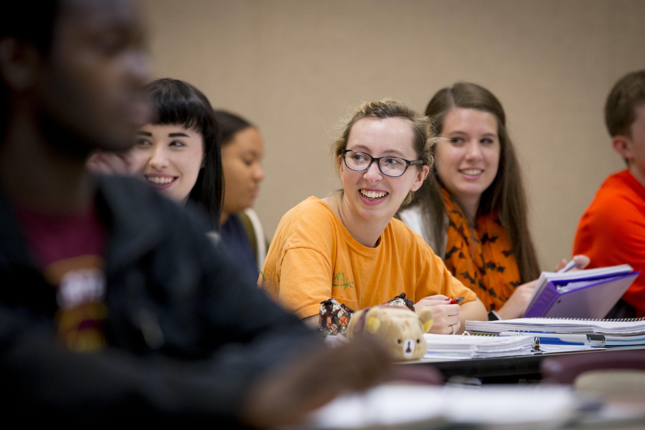 Students in class